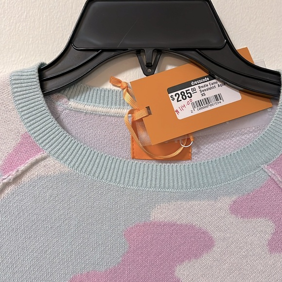 NWT WISPR by Brodie Camo Sweatshirt - Aqua Mist - Size XS - Picture 6 of 11